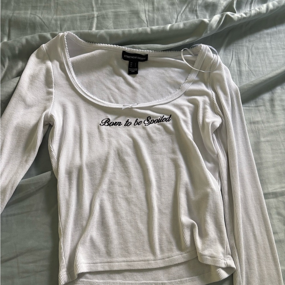 Streetwear Society White Long Sleeve Top